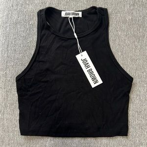 Cropped Joah Brown Tank - RacerBack